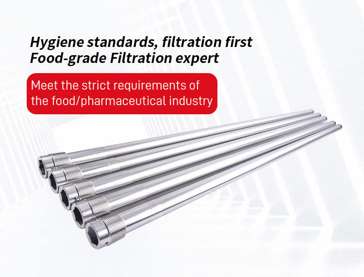 Stainless steel wedge-shaped wire filter element